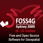 Logo of the FOSS4G 2009, Sydney, Australia